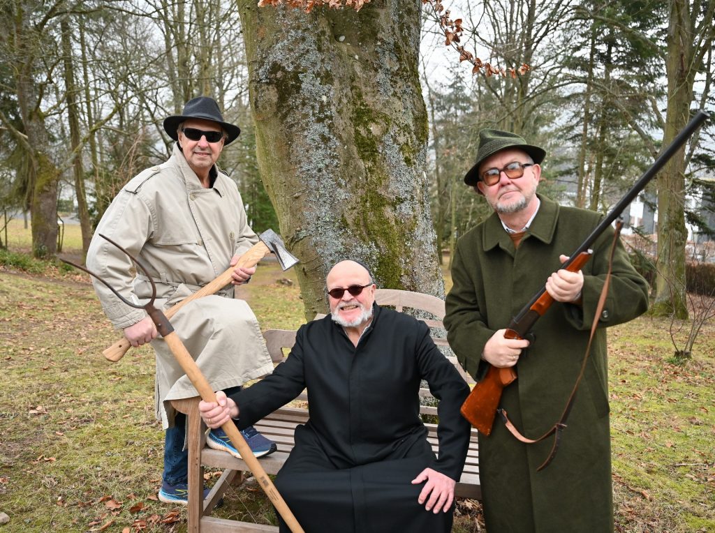 Eisbrecher in der Kulturkapelle sind im Kleinkunstjahr 2026 am 4. März die drei „Eifel-Gängster“ Günter Hochgürtel, Manni Lang und Ralf Kramp (v.l.). Foto: Sabine Roggendorf/pp/Agentur ProfiPress